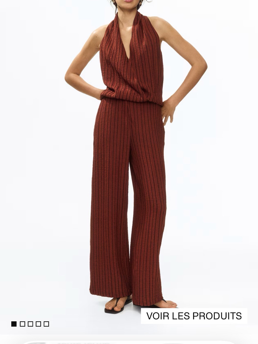 H&M Rust knit pants